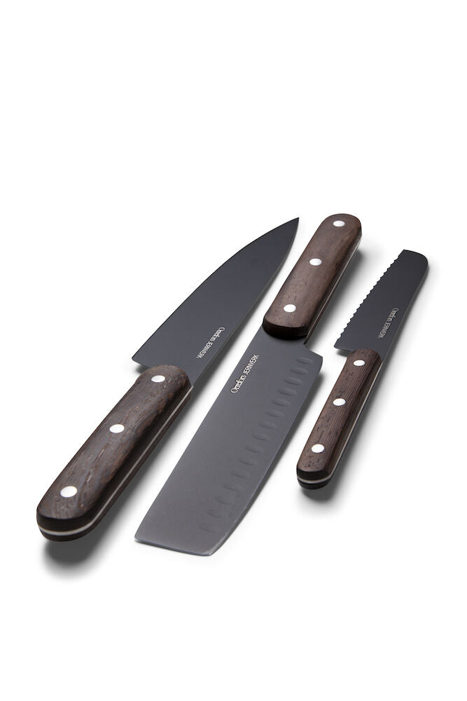 Knivset 3-pack - Svart