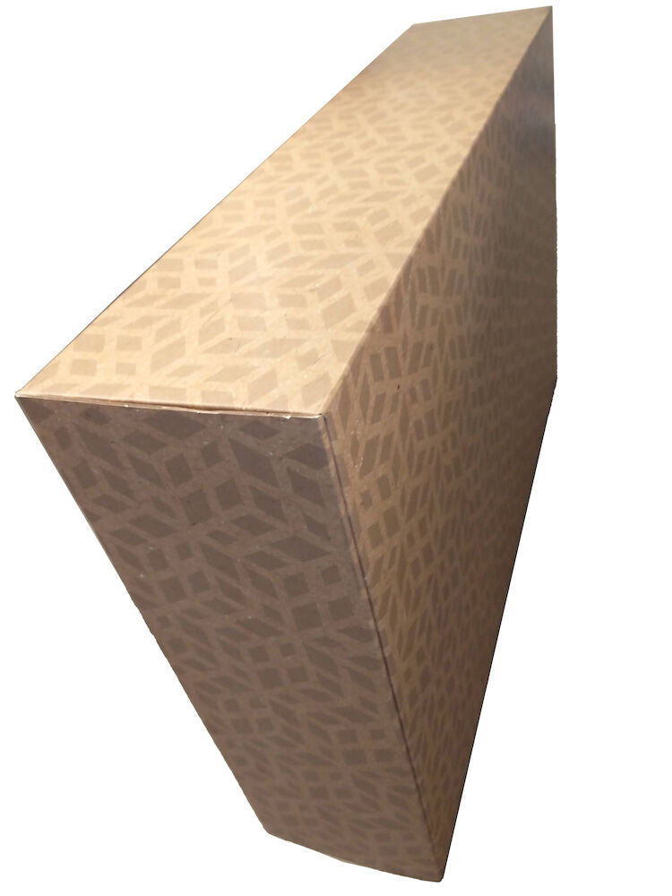 Presentkartong Mönstrad 49x33x11 - Brun