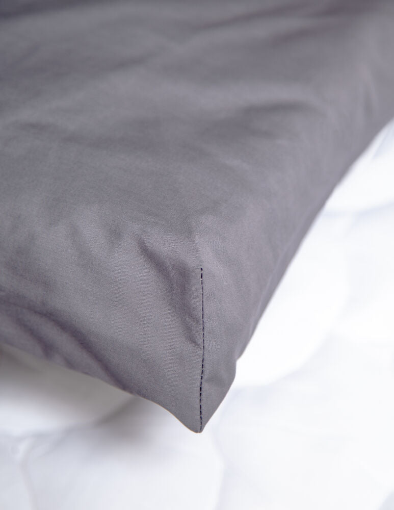 Kuvertlakan Percale - Mörkgrå