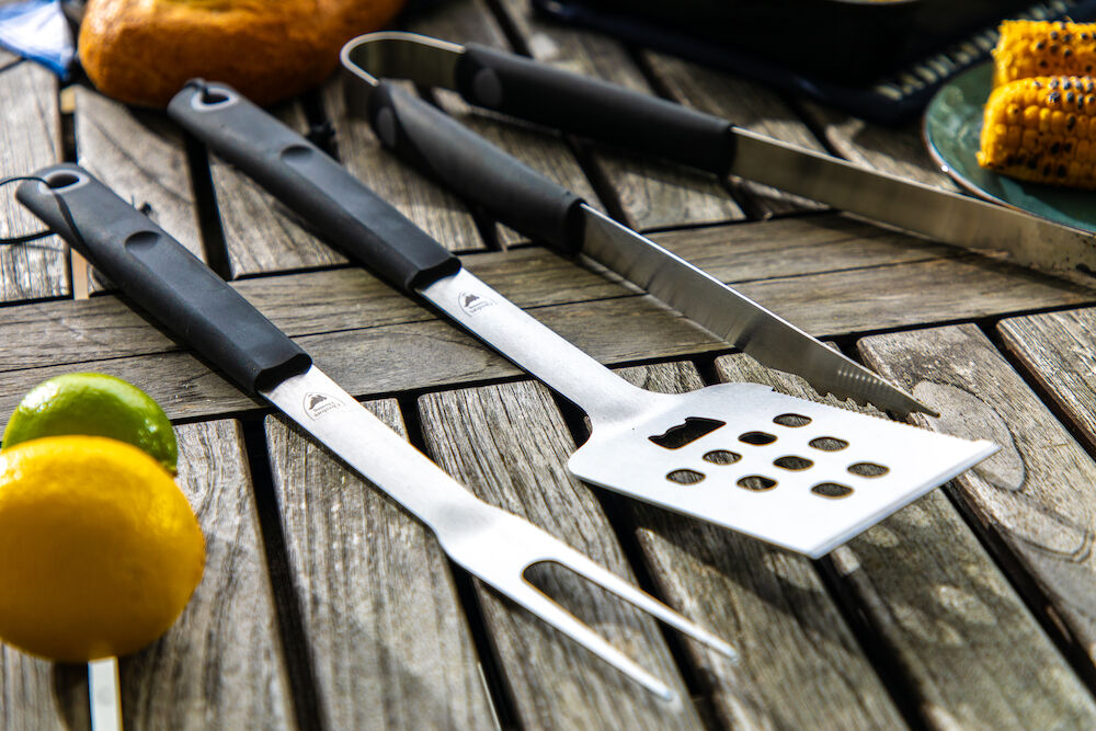 Grillverktyg 3 delar - Stål