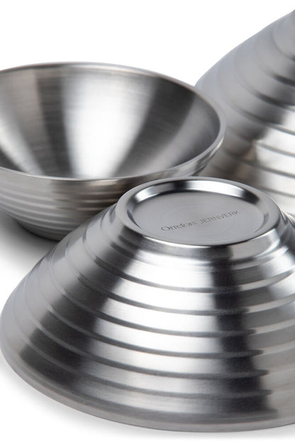 Skål Stainless Dubbelvägg 3-pack - Stål