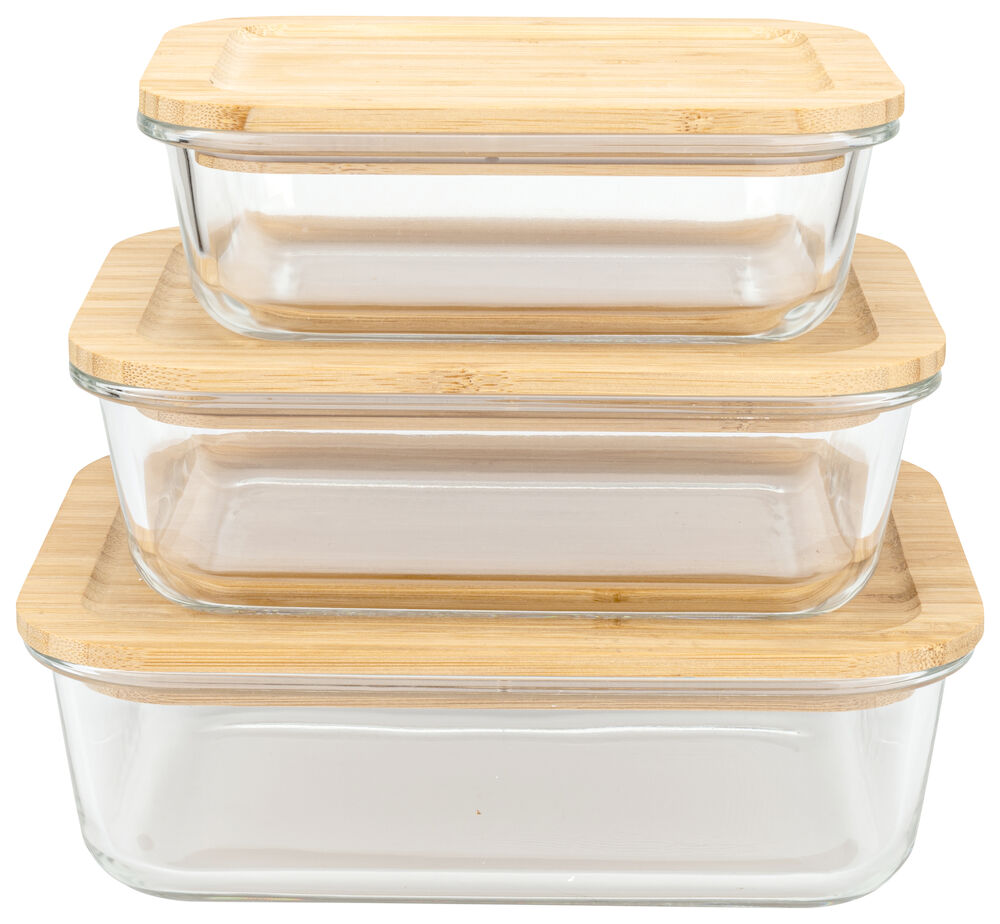 Matlåda Glas 3-pack - Transparent