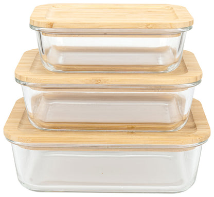 Matlåda Glas 3-pack - Transparent