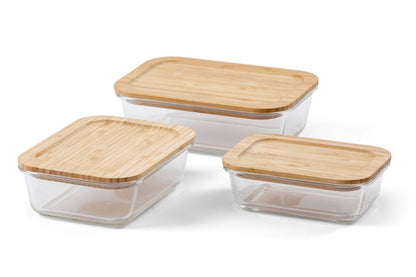 Matlåda Glas 3-pack - Transparent