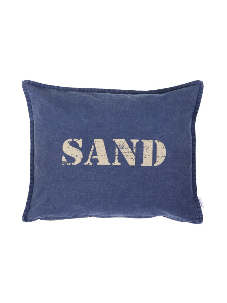 Kuddfodral Saltsand - Mörk marin