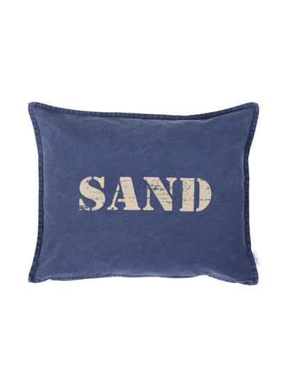 Kuddfodral Saltsand - Mörk marin