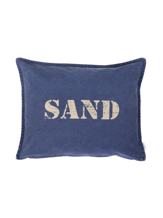Kuddfodral Saltsand - Mörk marin